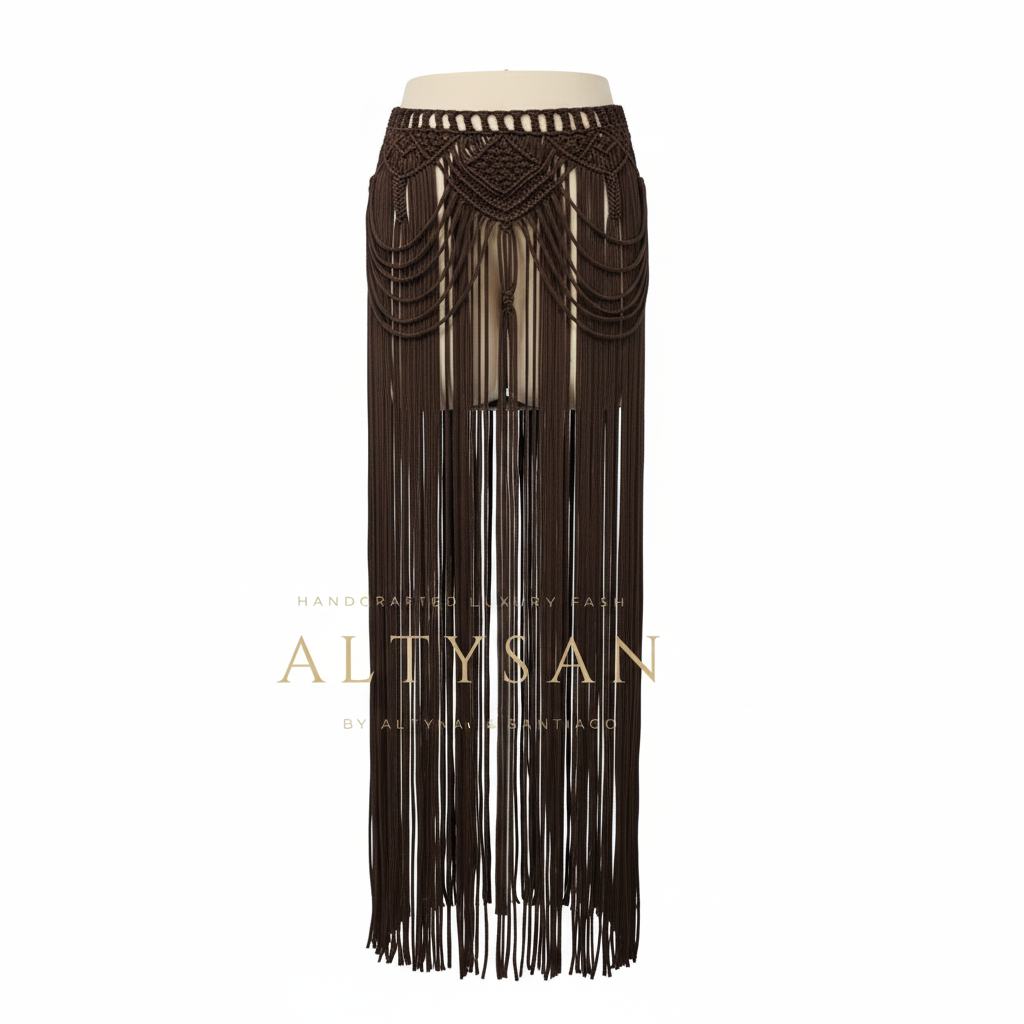 Handmade Macramé Convertible Skirt - Multifunctional Festival & Beach Wear