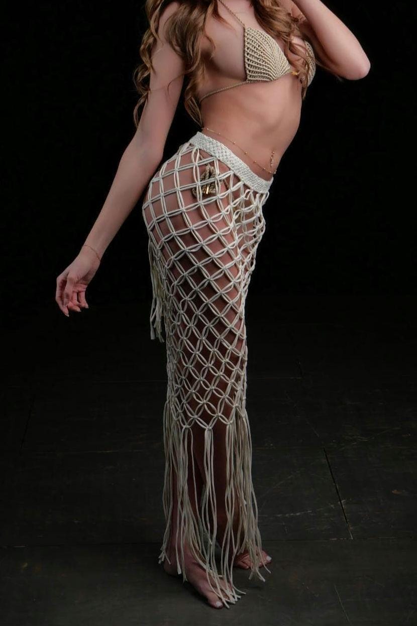Waves Skirt, Festival Outfit, Cover up, Resort Wear Outfit