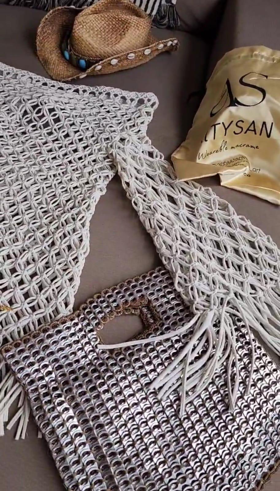 Macrame Beach Cover Up Dress - Handmade Crochet Swimsuit Cover Up for Women