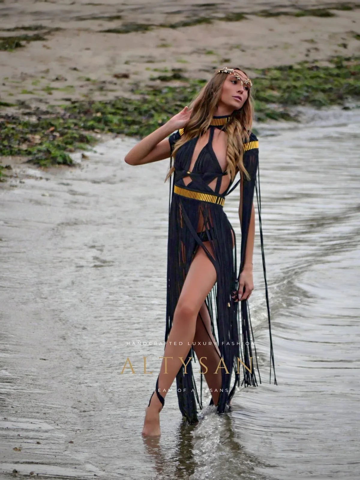 Boho Chic, Wedding Dress, La Forza Midi Dress - Perfect Beach Party & Rave Outfit, women dresses - ALTYSAN