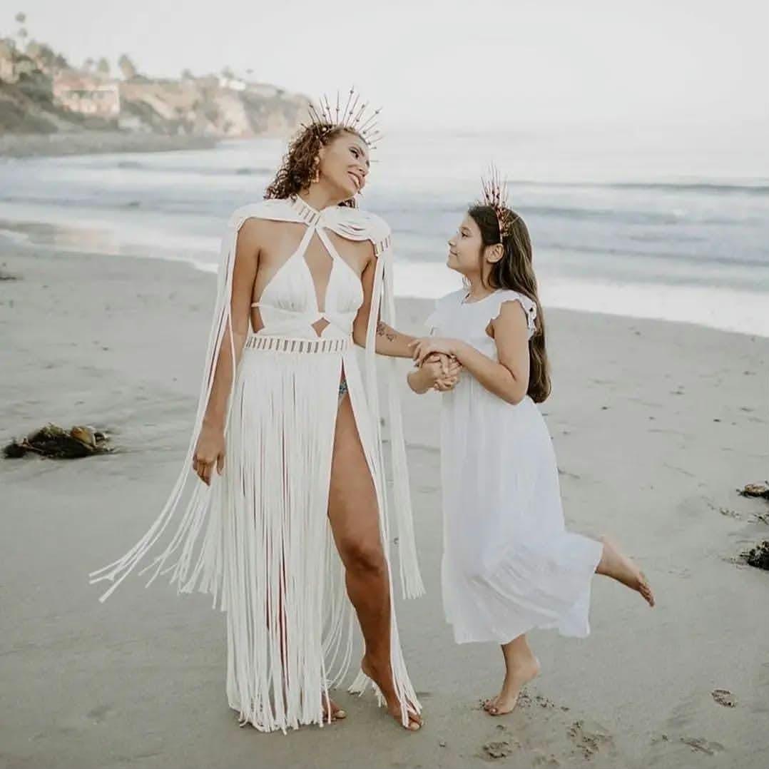 Party dress, celebrity fashion looks, summer fashion handcrafted clothing, boho dresses, Arcangel Ariel Dress. beach wedding dress