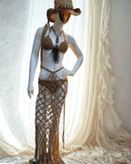 Versatile Macramé Cover Up - Skirt or Dress - Lyra