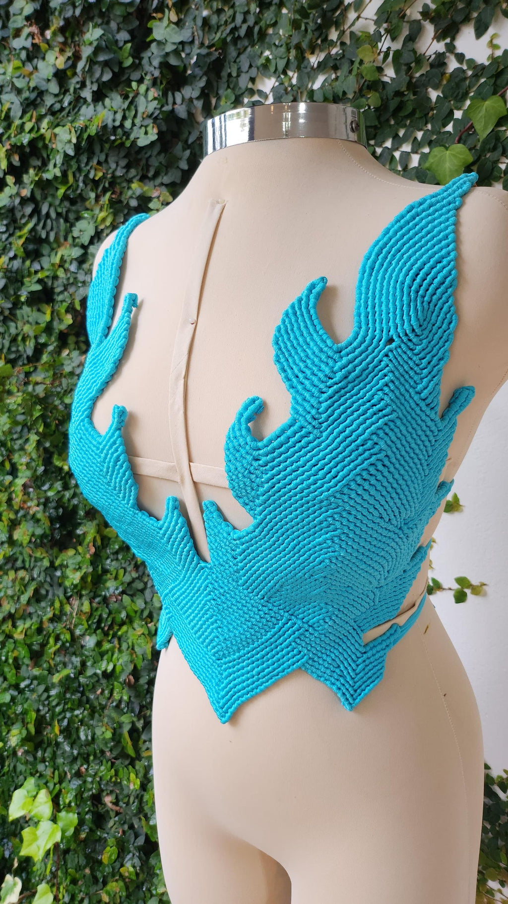 Boho Chic Corset Twin Flames Macrame Top