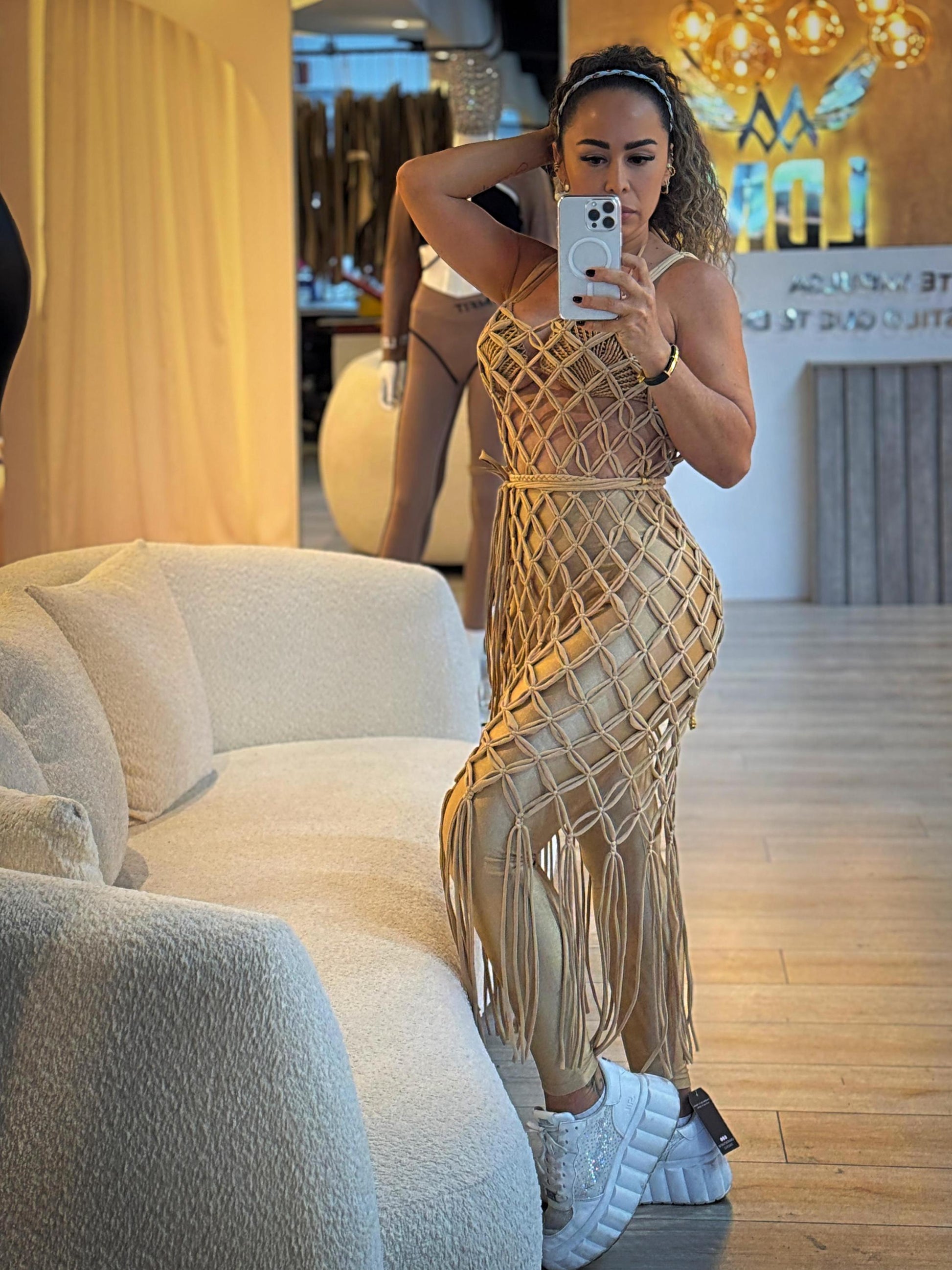 Summer fashion, beach party outfit, 3 piece outfit for women