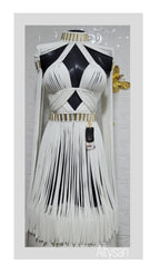 Ariel Short Macrame Dress - Boho Wedding & Festival Dress