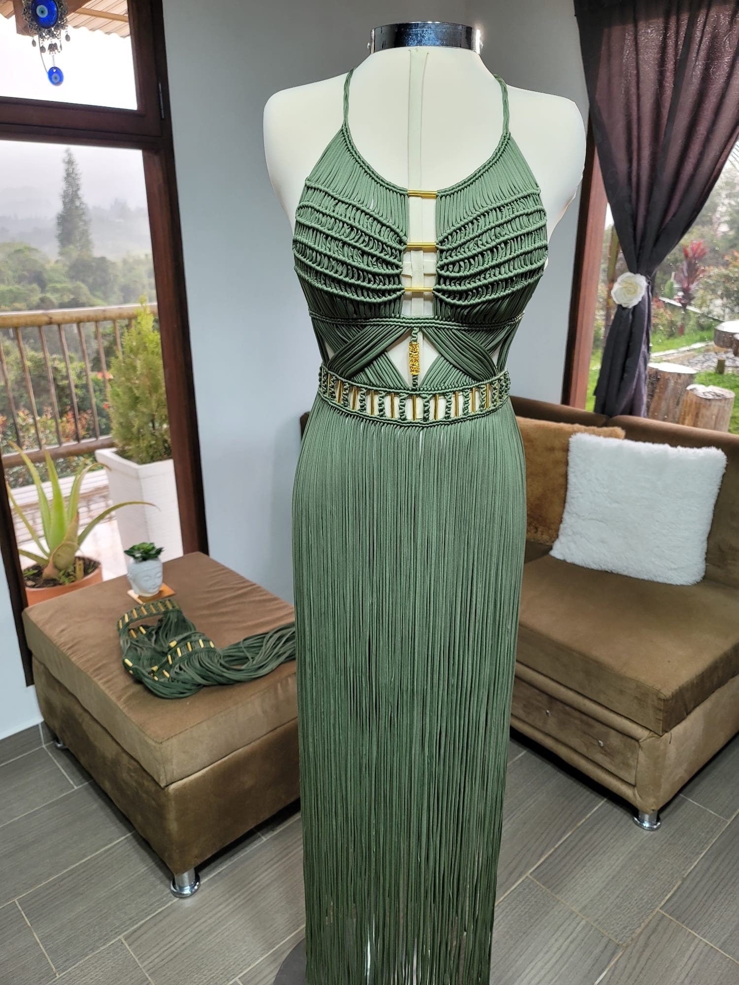 Green dress, summer dress, Festival dress Artemis. Festival clothing, Festival outfit women, Rave outfit, Rave girl, Beach dress.