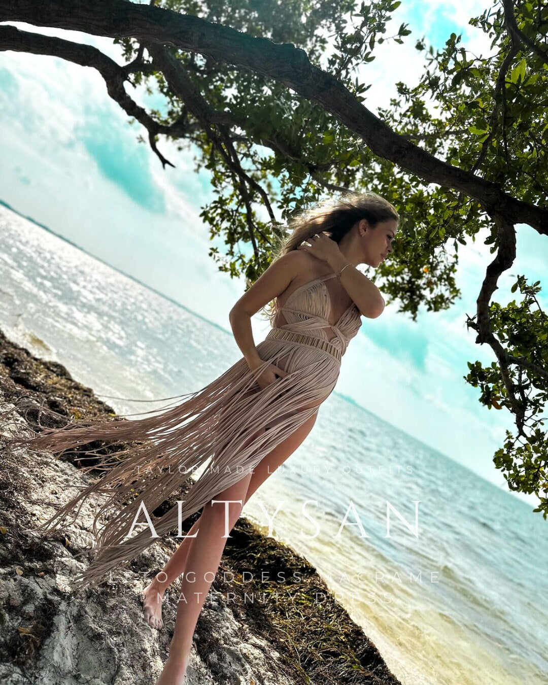 Maternity Macramé Dress - Photoshoot & Baby Shower