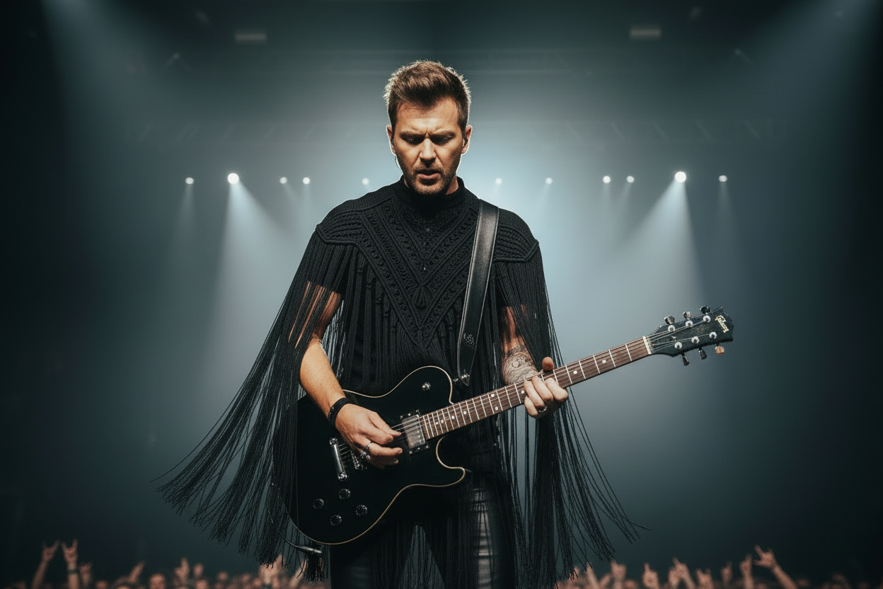 Festival Men's Cape - Handcrafted Unique Outfit for Him