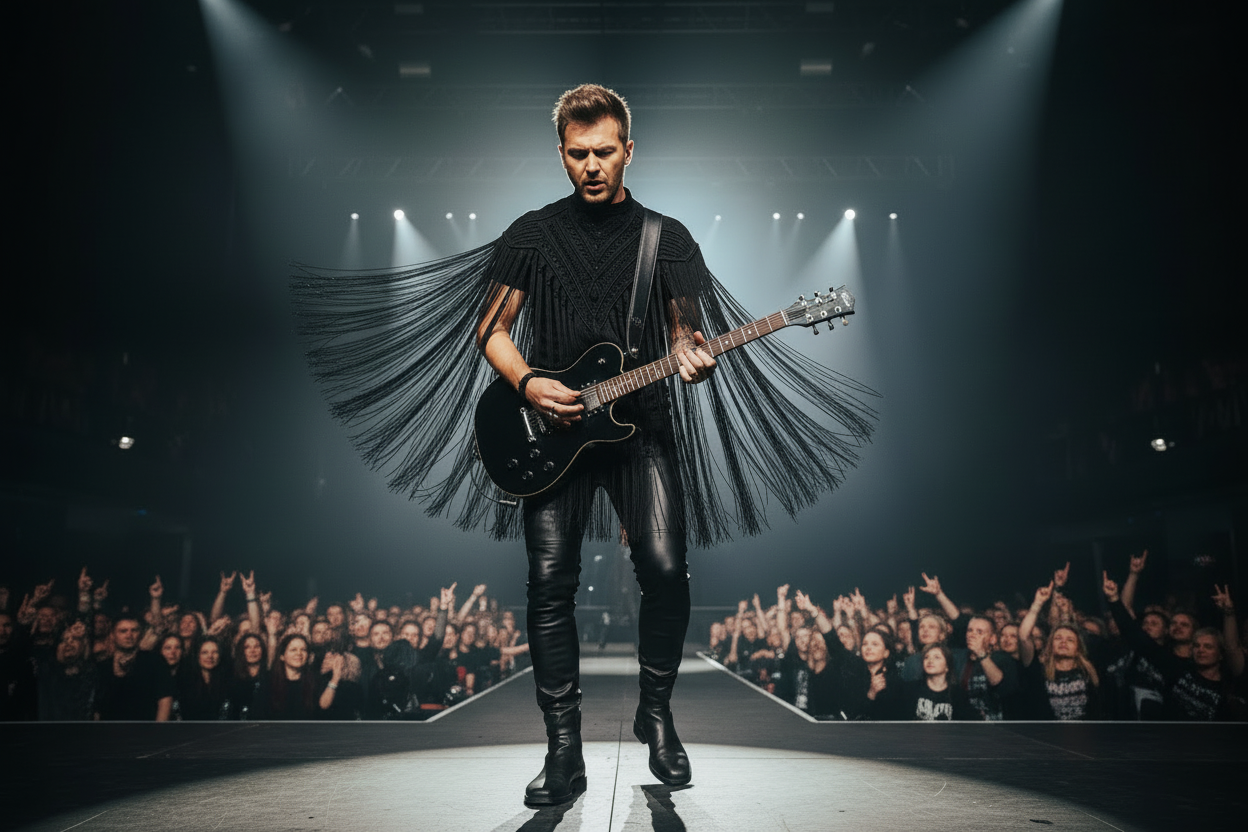 Festival Men's Cape - Handcrafted Unique Outfit for Him