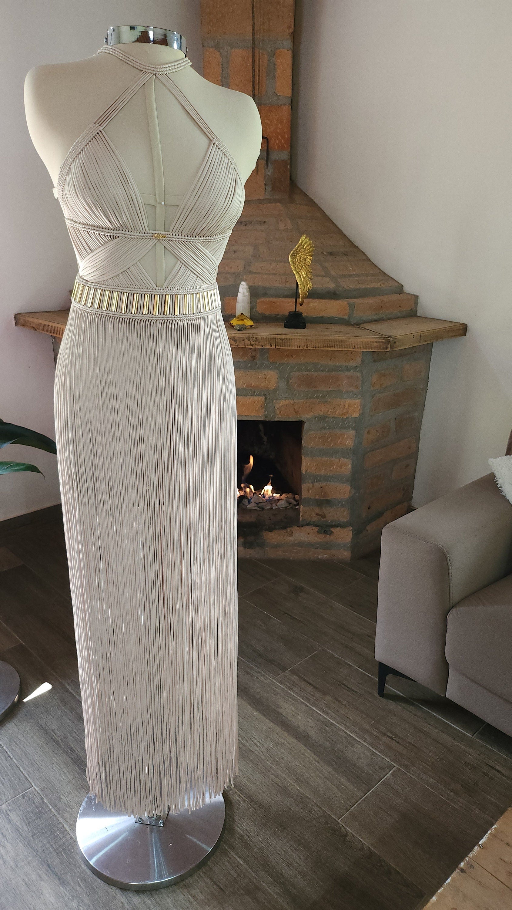 Festival clothing, Macrame dress, Festival outfit women, Rave outfit, Rave girl, Midi dress, Beach dress, Festival dress.