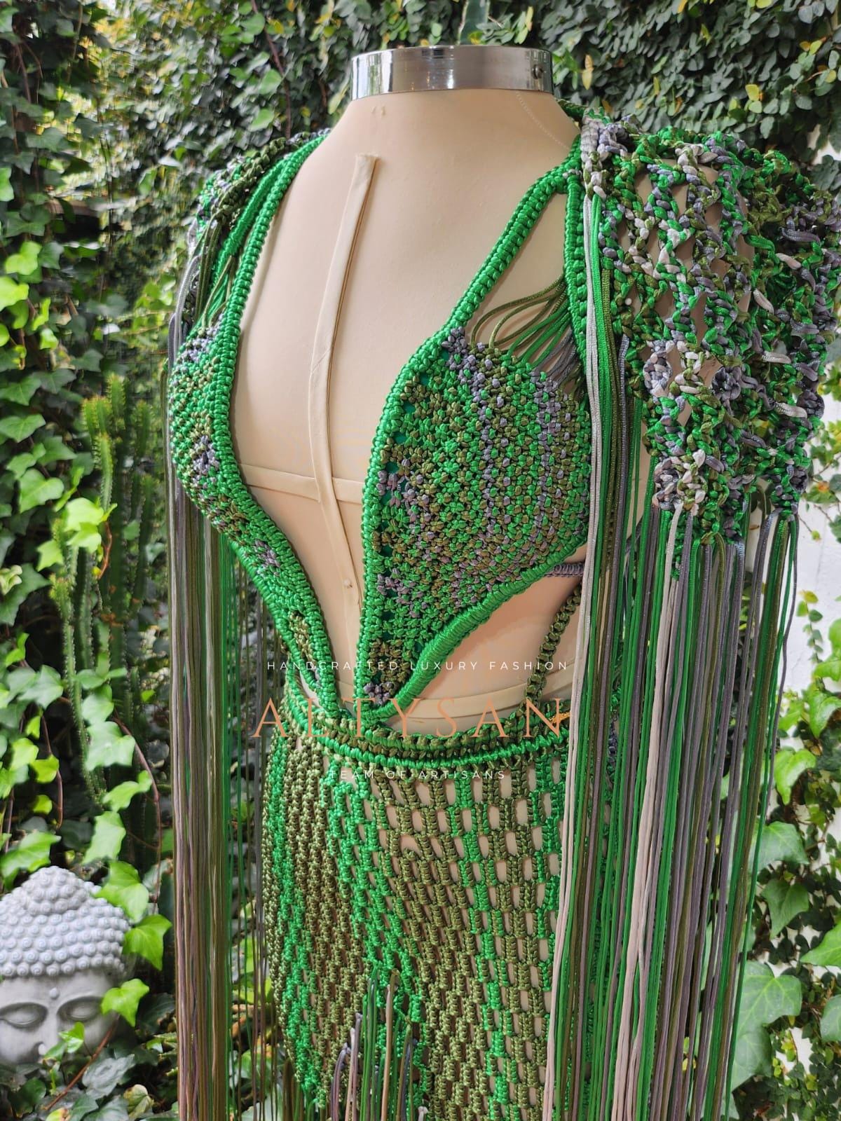 Elegant Handcrafted Dress for Cocktail Events & Sunset Parties