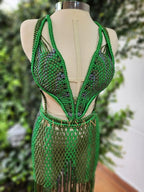 Elegant dress, Festival clothing, Macrame dress, Festival outfit,party outfit,exclusive design, Midi dress, Beach party dress, Festival dress. - ALTYSAN