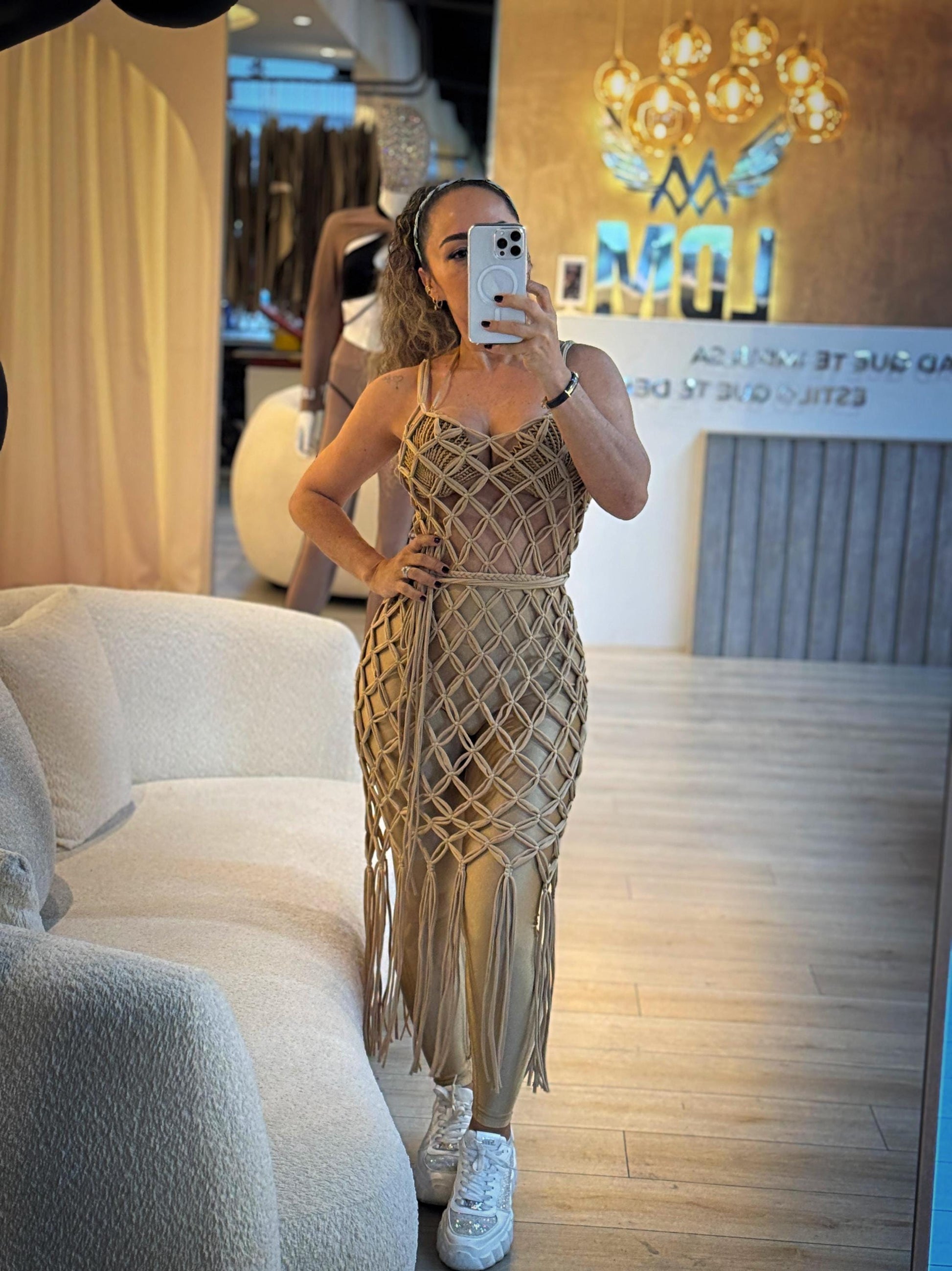 Summer fashion, beach party outfit, 3 piece outfit for women