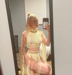 Goddess Statement Macrame Set - Two-Piece Festival Outfit Amunet