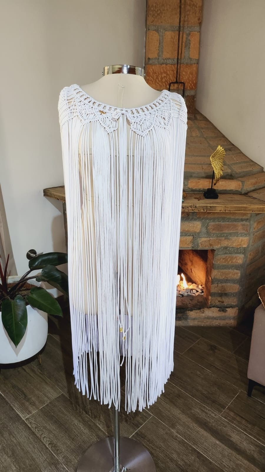 Boho dress, summer fashion trends, 2 pieces macrame outfit,  festival dress
