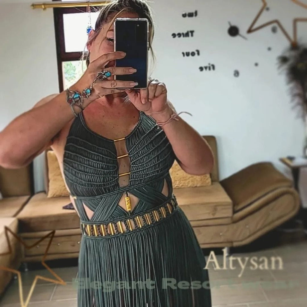 Cocktail dresses, handcrafted clothing, Beach wedding dress, festival outfit, rave outfit