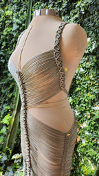 Luxury Macramé Cocktail Dress - Couture Evening Gown