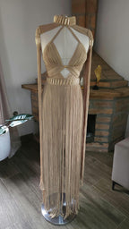 Macramé Festival Dress - Luxury Fringe Boho Rave Outfit