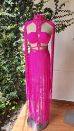 Nefertiti Macramé Two-Piece Set - Removable Sleeves Festival Outfit