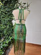 Elegant Handcrafted Dress for Cocktail Events & Sunset Parties