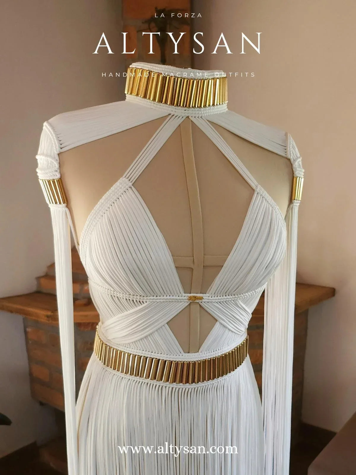 Boho Chic, Wedding Dress, La Forza Midi Dress - Perfect Beach Party & Rave Outfit, women dresses - ALTYSAN