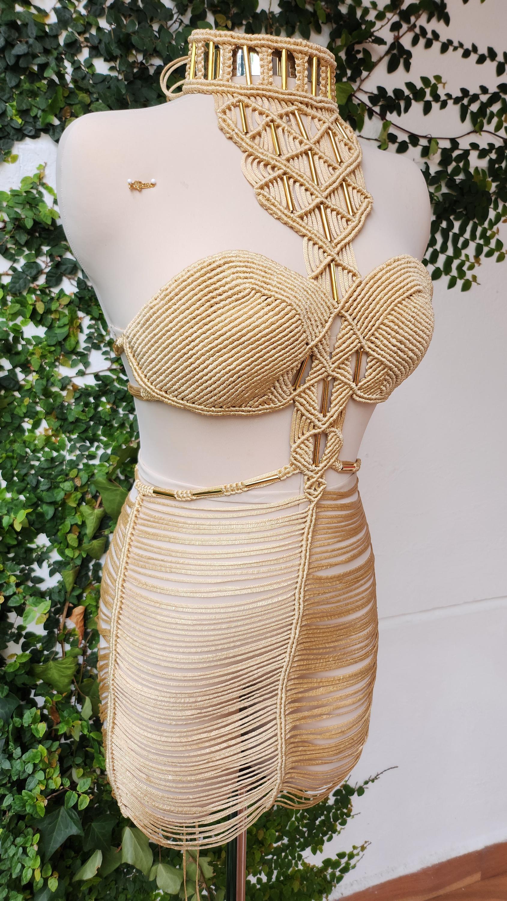 boho chic fashion, Festival Dress , Elegant Resort Wear, Cruise wear, Circe Goddess, mini dress - ALTYSAN