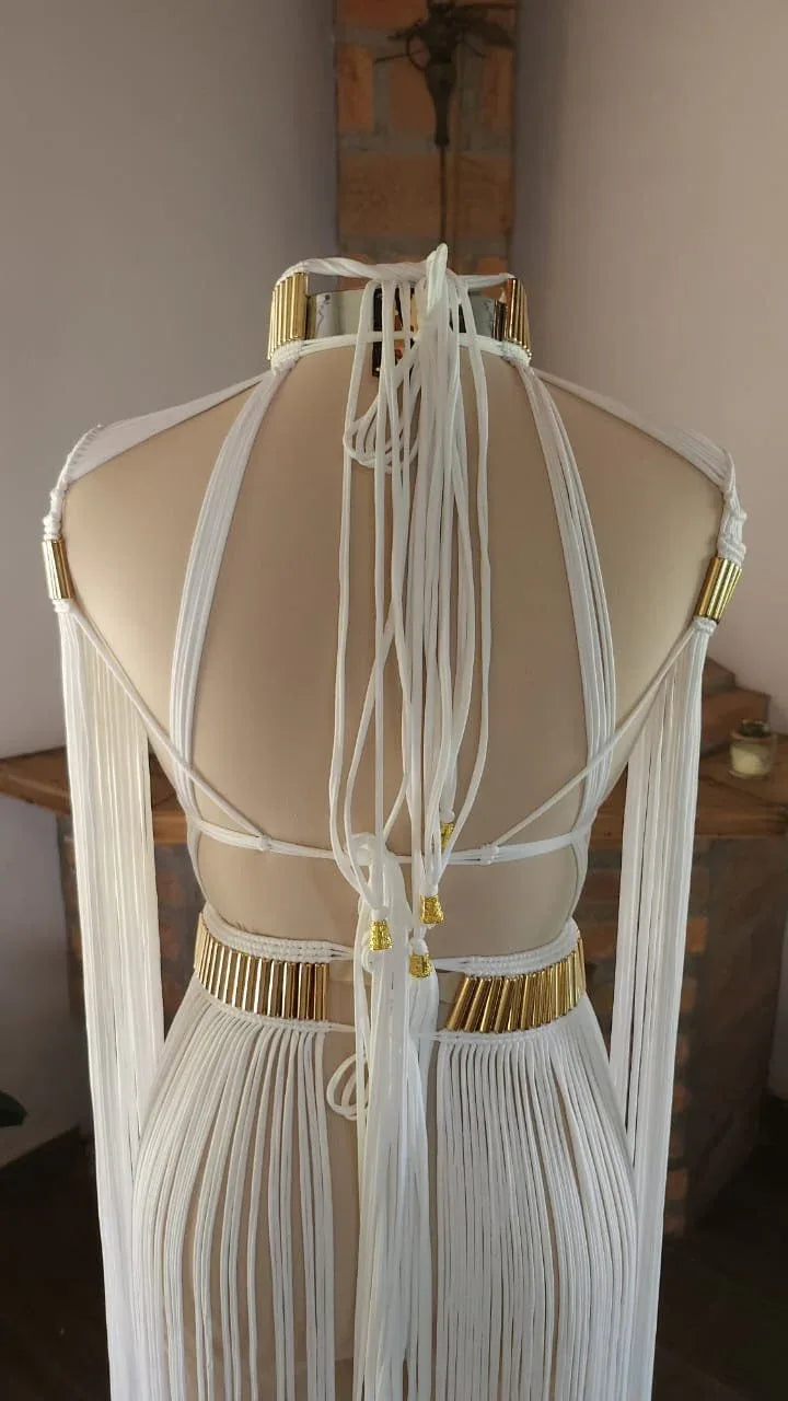 Boho Chic, Wedding Dress, La Forza Midi Dress - Perfect Beach Party & Rave Outfit, women dresses - ALTYSAN