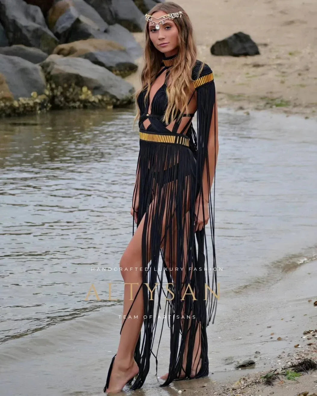 Boho Chic, Wedding Dress, La Forza Midi Dress - Perfect Beach Party & Rave Outfit, women dresses - ALTYSAN