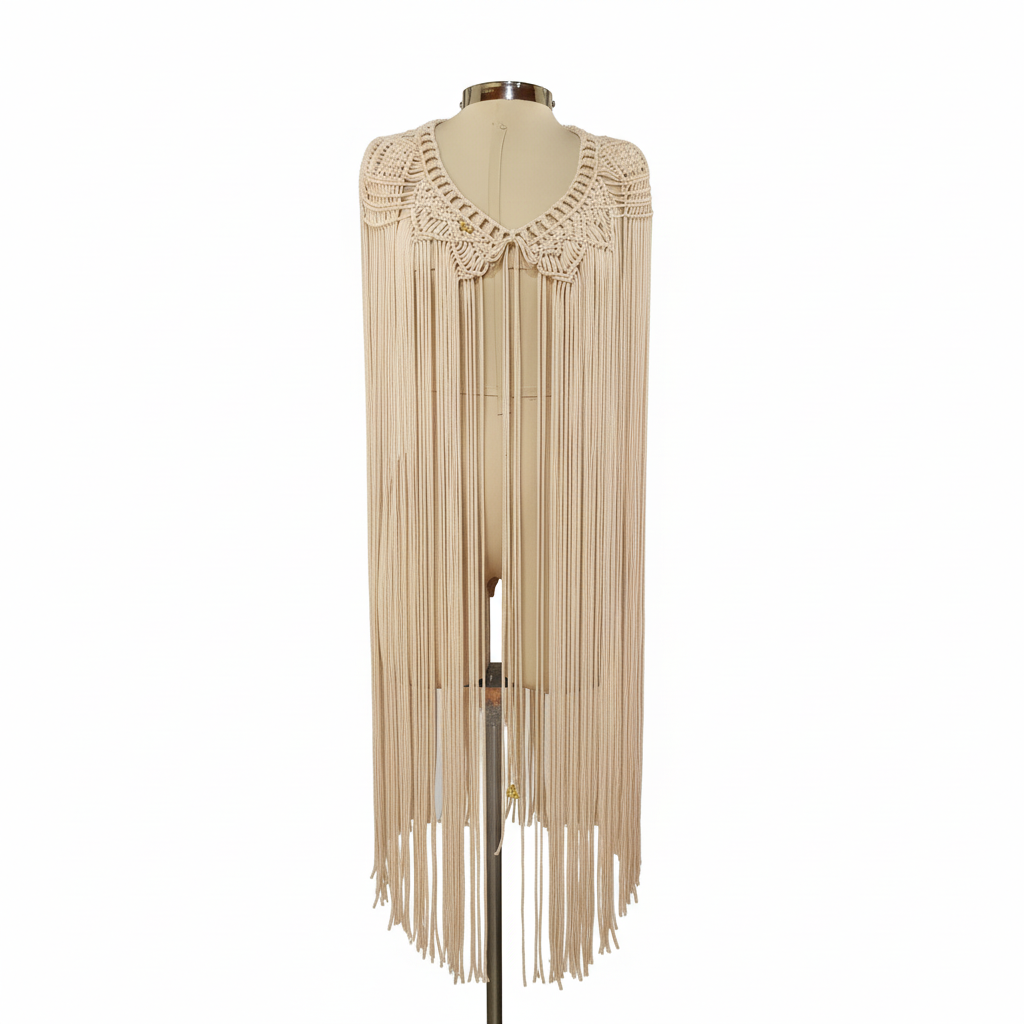 Handmade Macramé Convertible Skirt - Multifunctional Festival & Beach Wear