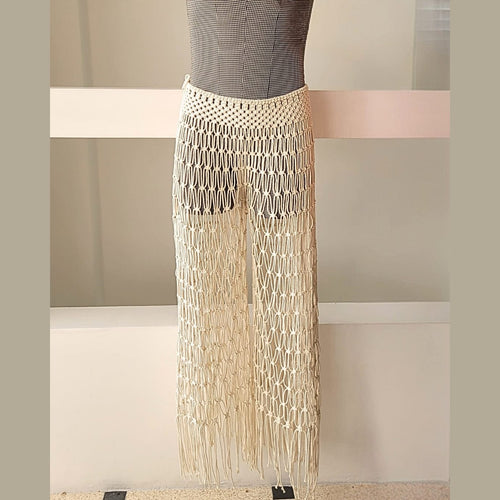 Handmade Macramé Pants - 100% Cotton Boho Beachwear