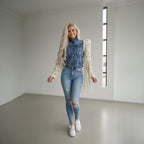 Denim Macramé Jacket Knotty