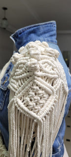 Denim Macramé Jacket Knotty