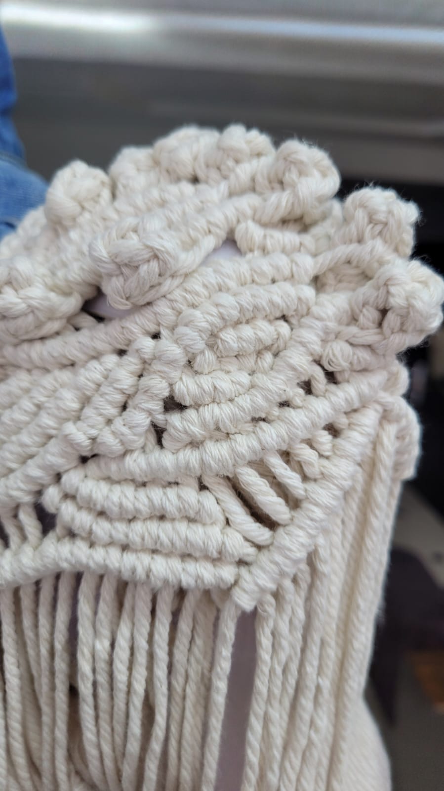 Denim Macramé Jacket Knotty