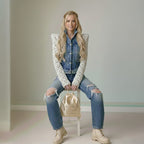 Denim Macramé Jacket Knotty