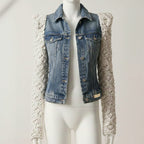 Denim Macramé Jacket Knotty