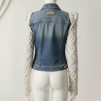 Denim Macramé Jacket Knotty