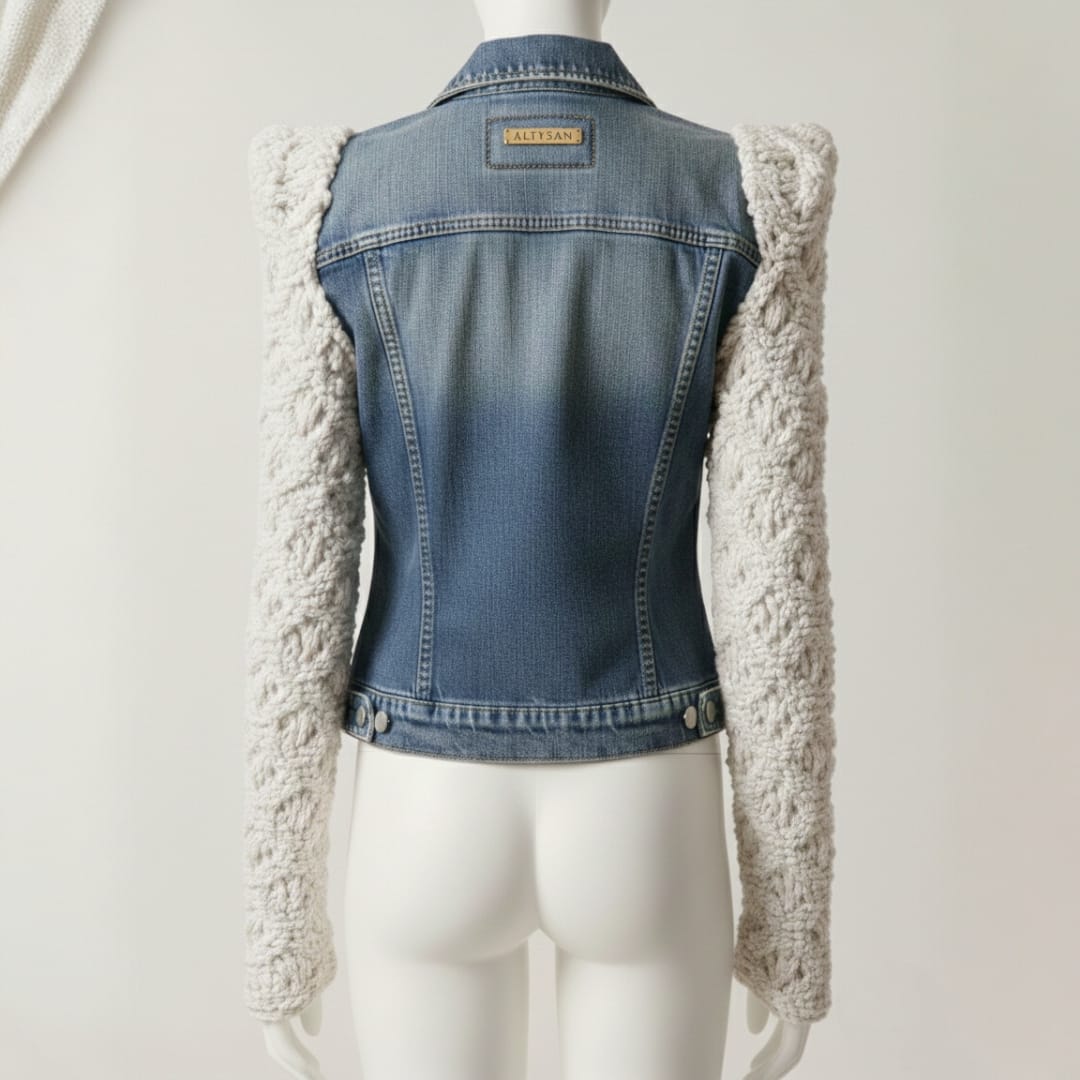 Denim Macramé Jacket Knotty