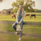 Denim Macramé Jacket Knotty