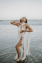 Greek Goddess Dress, Boho Wedding Dress, Destination Wedding Gown, Made to Order Couture
