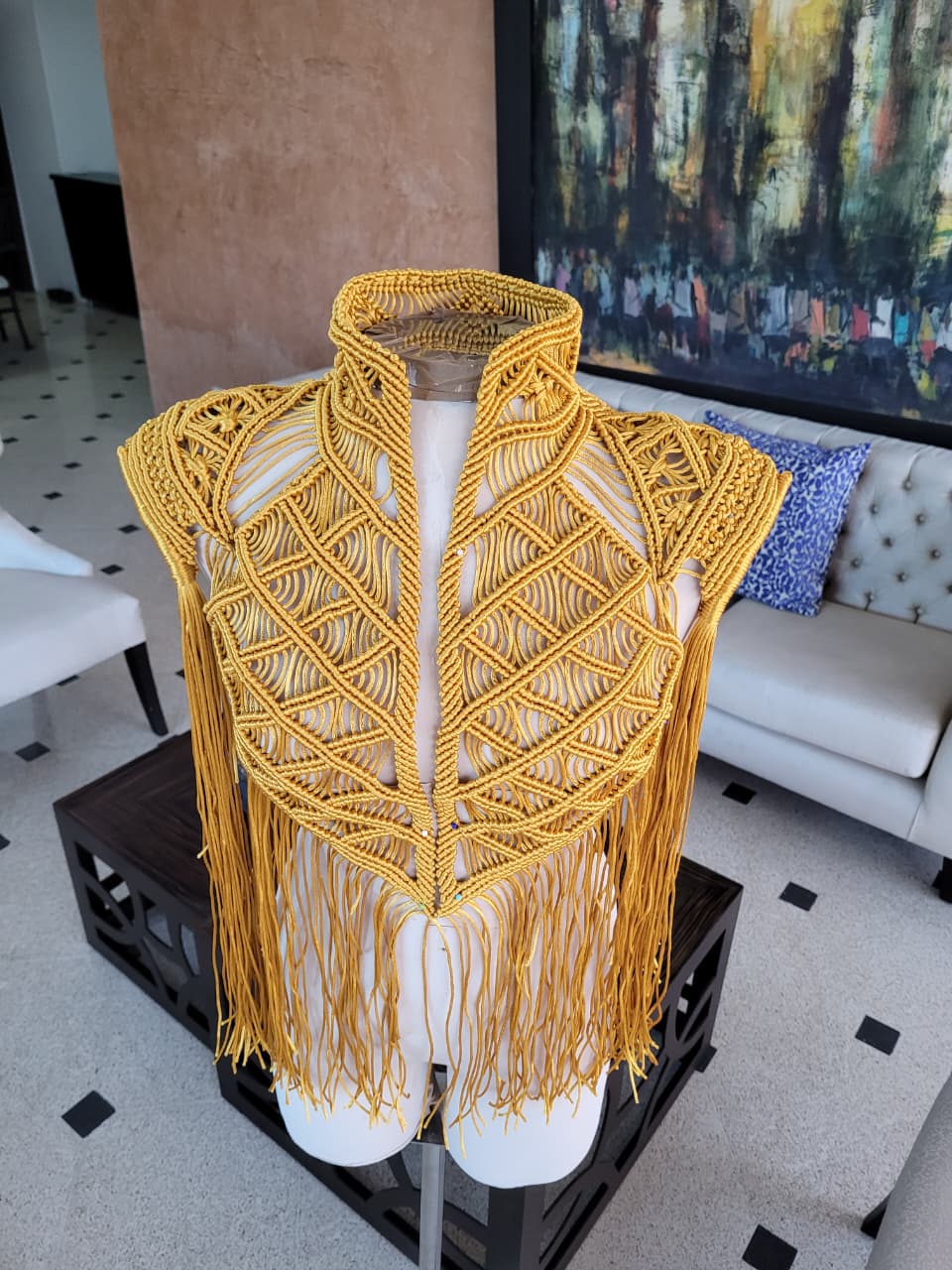 Boho Cape, Festival Outfit, Burningman Outfit, Macrame Vest. concert outfit ideas