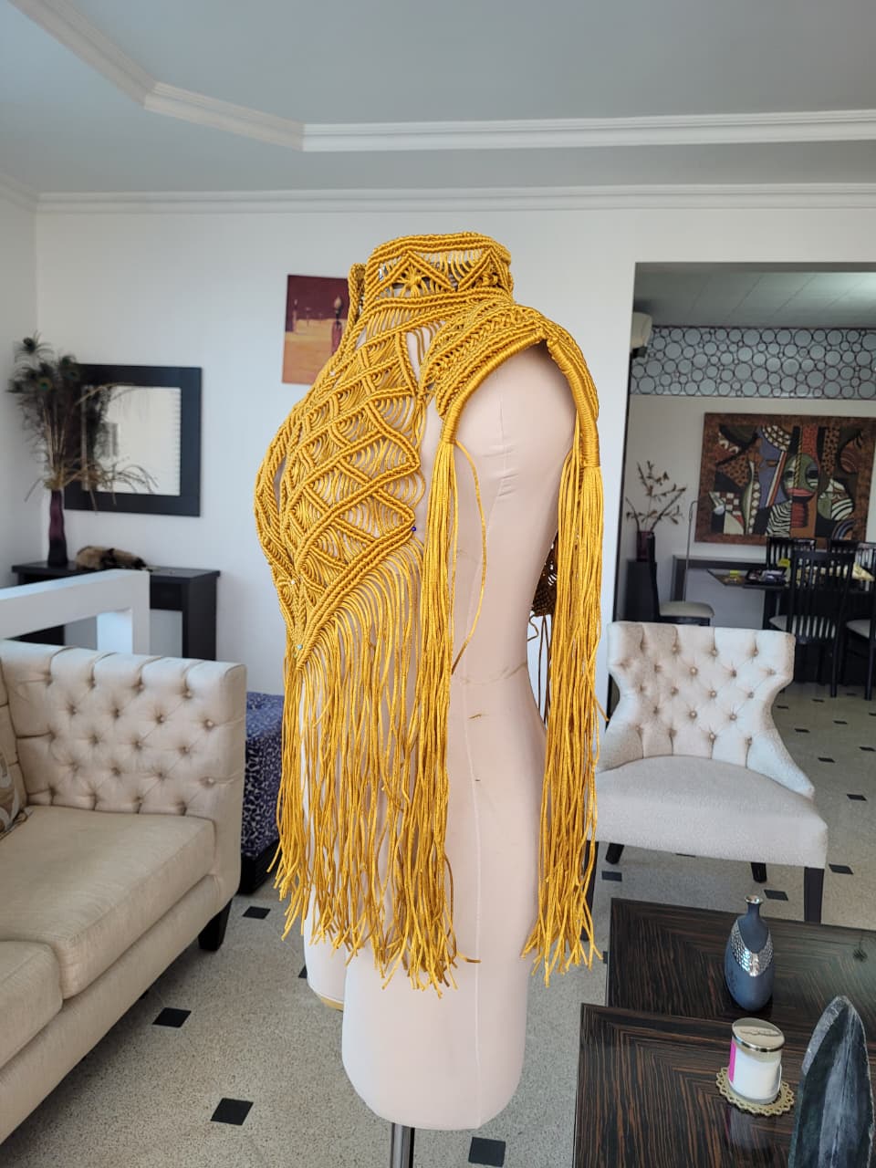 Boho Cape, Festival Outfit, Burningman Outfit, Macrame Vest. concert outfit ideas