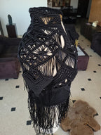 Scorpion Macramé Fringe Vest - Unisex Festival Statement Vest