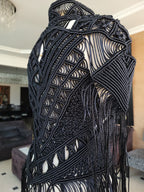 Scorpion Macramé Fringe Vest - Unisex Festival Statement Vest