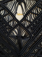 Scorpion Macramé Fringe Vest - Unisex Festival Statement Vest