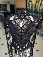 Scorpion Macramé Fringe Vest - Unisex Festival Statement Vest