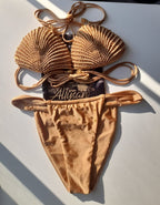 Boho Bikini Swimsuit, thong bikini sets, Festival Outfit, Womens Bikini Top, Handmade Bikini