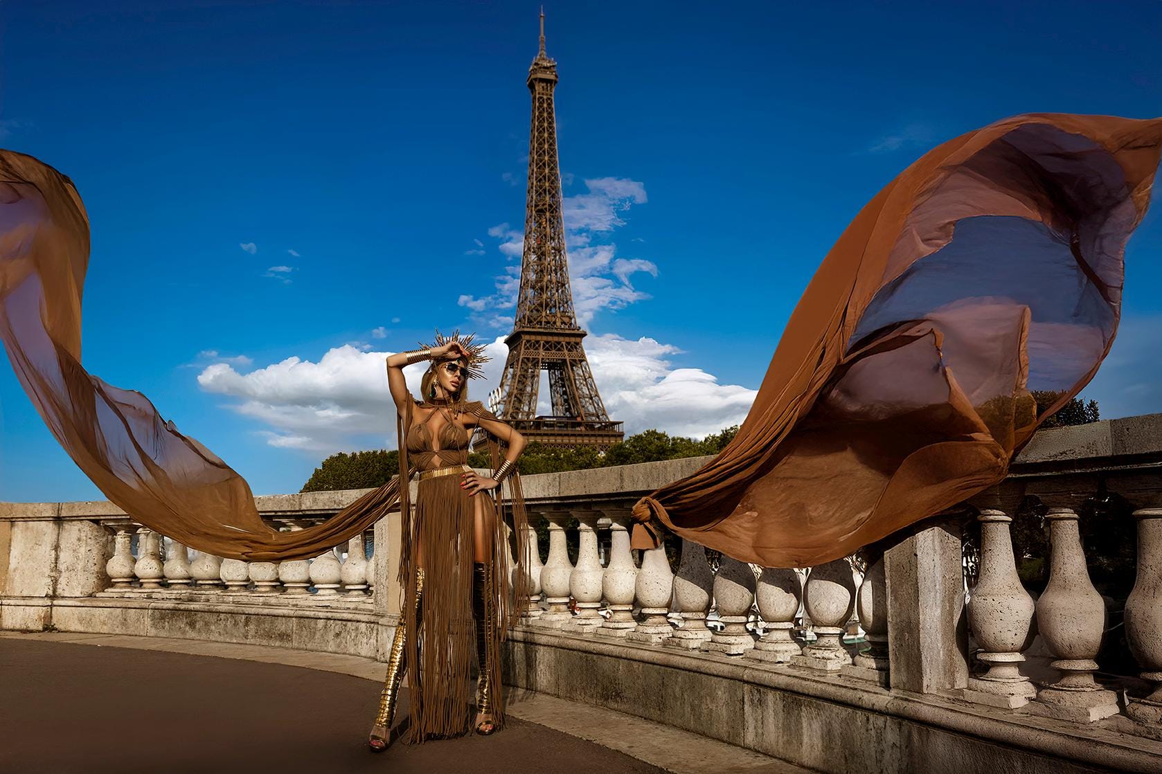 Rave outfits, clothing for festivals. Goddess-Inspired Macrame Gold Dress | Perfect Photoshoot Outfit, womens clothing, party dress.