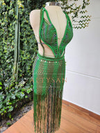 Elegant Handcrafted Dress for Cocktail Events & Sunset Parties