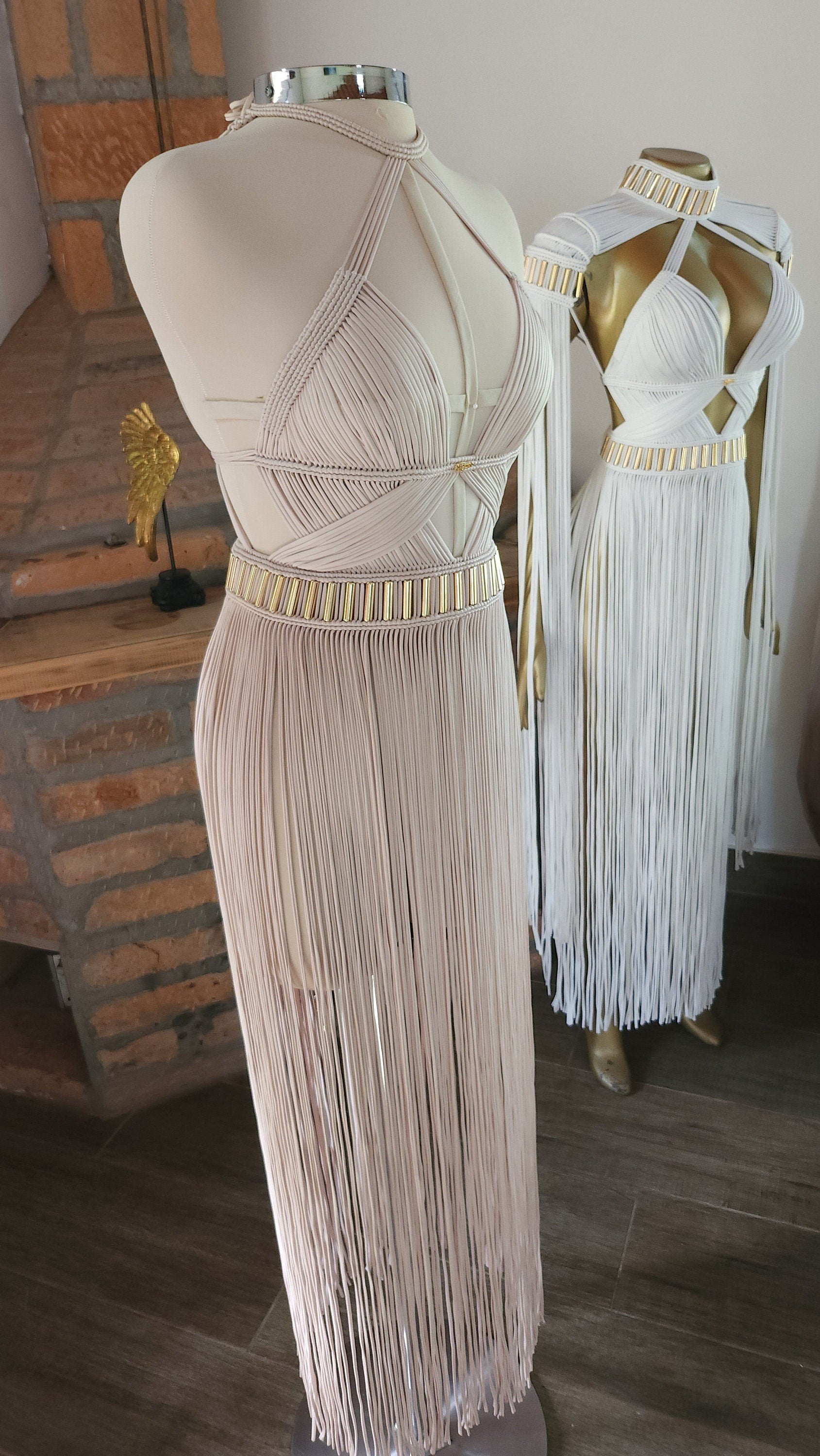 Festival clothing, Macrame dress, Festival outfit women, Rave outfit, Rave girl, Midi dress, Beach dress, Festival dress.