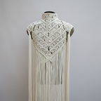 Men's Macramé Cape Horus – Unisex Festival Poncho